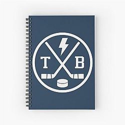 Retro Tampa Bay Hockey Emblem Vintage Spiral Notebook