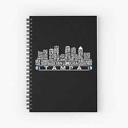 Tampa Bay Baseball Team All-Time Legends Spiral Notebook