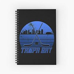 Tampa Bay Hockey Vintage Spiral Notebook