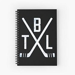 Hockey - Tampa Bay Lightning Blue Spiral Notebook