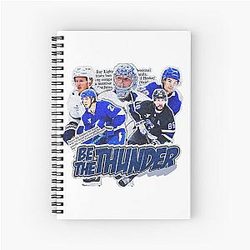 Hockey Team Tampa Bay Squad Design Spiral Notebook