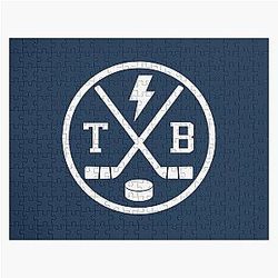 Retro Tampa Bay Hockey Emblem Vintage TB Jigsaw Puzzle