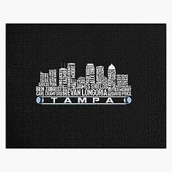 Tampa Bay Baseball Team Legends Tampa Bay Skyline Jigsaw Puzzle