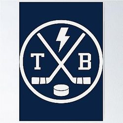 Retro Tampa Bay Hockey Emblem Vintage TB Poster
