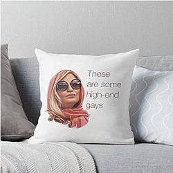 Tanya McQuoid White Lotus Quotes Throw Pillow