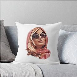 Tanya McQuoid White Lotus Throw Pillow