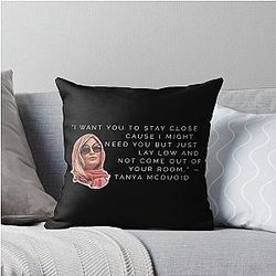 Tanya McQuoid White Lotus Quotes Throw Pillow