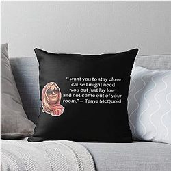Tanya McQuoid White Lotus Quotes Throw Pillow