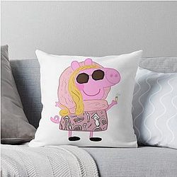 Tanya McQuoid Pepper Pig Throw Pillow