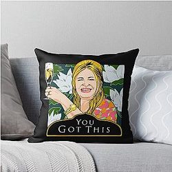 White Lotus Jennifer Coolidge Throw Pillow