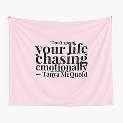 Tanya McQuoid White Lotus Quotes Tapestry