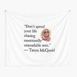Tanya McQuoid White Lotus Quotes Emotionally Unavailable Men Tapestry