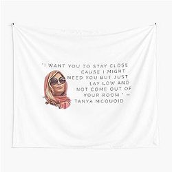 Tanya McQuoid White Lotus Quotes Tapestry