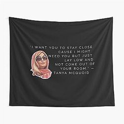 Tanya McQuoid White Lotus Quote Tapestry