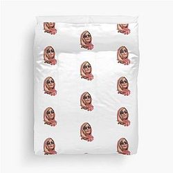 Tanya McQuoid White Lotus Duvet Cover