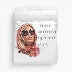 Tanya McQuoid White Lotus Quotes Duvet Cover