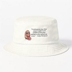 Tanya McQuoid White Lotus bucket hat