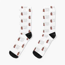 Tanya McQuoid White Lotus Quote Socks