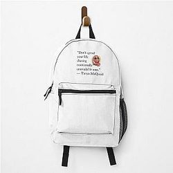 Tanya McQuoid White Lotus Quotes Emotionally Unavailable Men Backpack