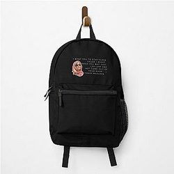 Tanya McQuoid White Lotus Quote Backpack