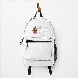 Tanya McQuoid White Lotus Quotes Backpack