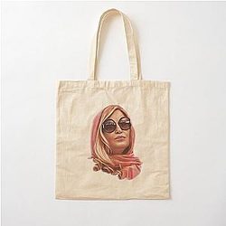 Tanya McQuoid White Lotus Cotton Tote Bag