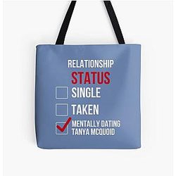 Tanya McQuoid - Relationship All Over Print Tote Bag