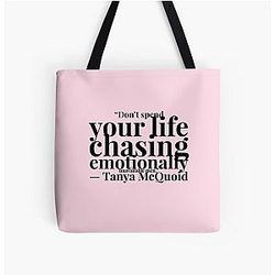 Tanya McQuoid White Lotus Quotes Tote Bag