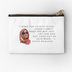 Tanya McQuoid White Lotus Quotes Zipper Pouch