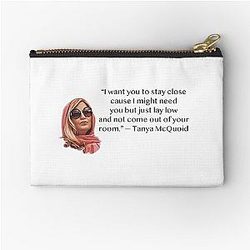 Tanya McQuoid White Lotus Quotes Zipper Pouch