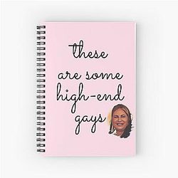 Tanya McQuoid White Lotus Spiral Notebook