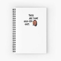 Tanya McQuoid White Lotus Quotes Spiral Notebook