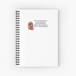 Tanya McQuoid White Lotus Quotes Spiral Notebook