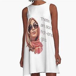Tanya McQuoid White Lotus Quotes A-Line Dress