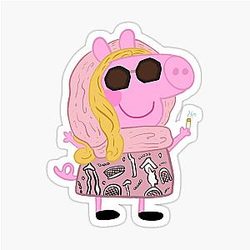 Tanya McQuoid Pig Sticker