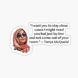 Tanya McQuoid White Lotus Quote Sticker