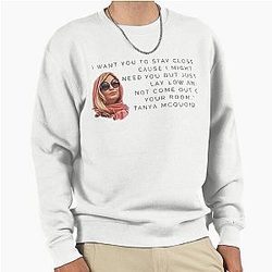 Tanya McQuoid White Lotus Pullover Sweatshirt