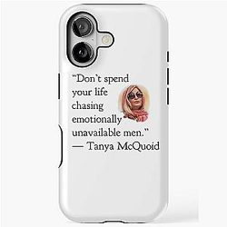 Tanya McQuoid White Lotus Quotes Emotionally Unavailable Men iPhone Case