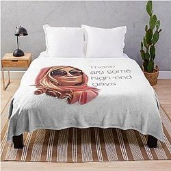 Tanya McQuoid White Lotus Quotes Throw Blanket