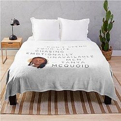 Tanya McQuoid White Lotus Quotes on Emotionally Unavailable Men Throw Blanket
