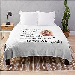 Tanya McQuoid White Lotus Quotes Emotionally Unavailable Men Throw Blanket