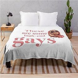 Tanya McQuoid White Lotus Quote Throw Blanket