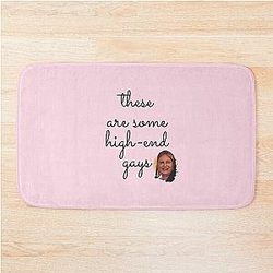 Tanya McQuoid White Lotus Bath Mat