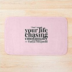 Tanya McQuoid White Lotus Bath Mat