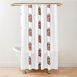 Tanya McQuoid White Lotus Shower Curtain