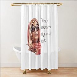 Tanya McQuoid White Lotus Quotes Shower Curtain
