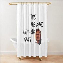 Tanya McQuoid White Lotus Quotes Shower Curtain