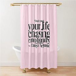 Tanya White Lotus Shower Curtain