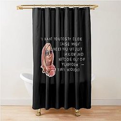 Tanya McQuoid White Lotus Quotes Shower Curtain