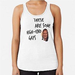 Tanya McQuoid White Lotus Racerback Tank Top